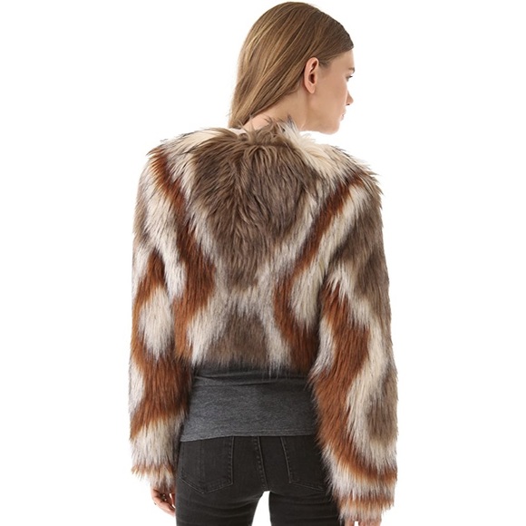 sOLD Twelfth Street by Cynthia Vincent faux fur jacket - Picture 4 of 10
